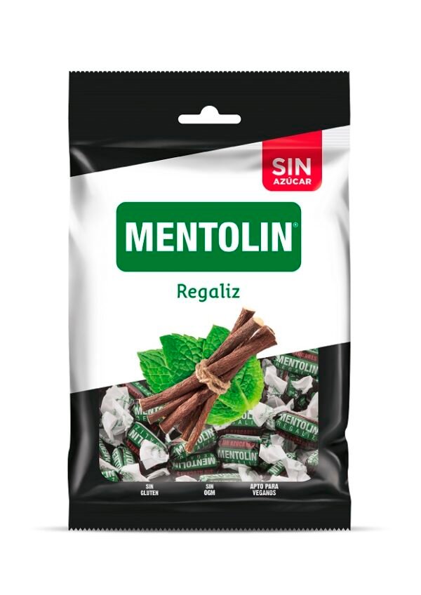 Mentolin Regaliz Sin Azucar Bolsa 100gr - Ref: 626801